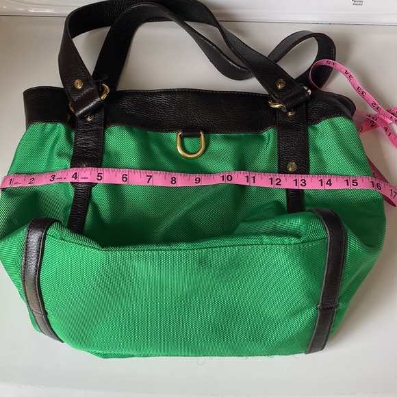 JPK Grass Green Barbara Shopper Tote ballistic nylon handbag - Picture 11 of 13